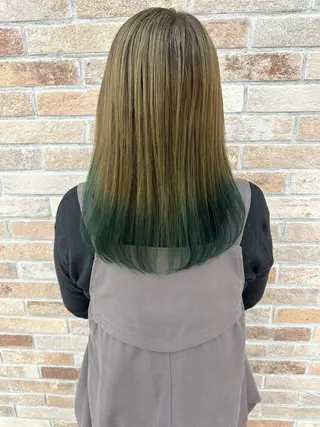 セミロング カラー 齋藤 らいのヘアスタイル