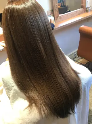 ロング カラー 髪質改善×矯正🫧 韓国ヘアasamiのヘアスタイル