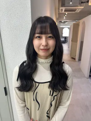 セミロング カラー 🪞個室サロン/韓国 艶髪/keito🪞のヘアスタイル