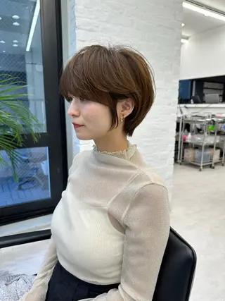 ショート 前髪顔まわりカット 🌈中村海聖のヘアスタイル