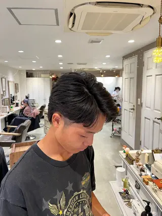 ショート メンズ Lamp所属・🌀メンズパーマ🌀 🐏丸山祐宇🐏のヘアスタイル