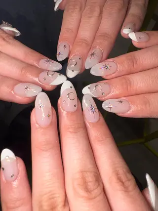 ネイル 33nail✴️栄 スミレ❇️Gel-xのネイルデザイン
