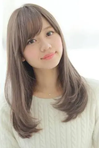 セミロング 推しアニメカラー🌈 ツヤ透明感カラー🦄のヘアスタイル