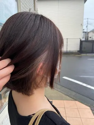 ショート カラー 🪼高評価🪼 💎柴崎の藤咲💎のヘアスタイル