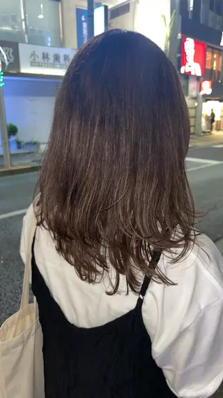 セミロング 大 場のヘアスタイル
