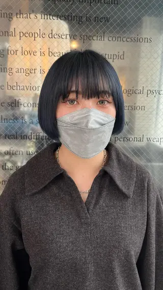 カラー こまつばらみお/レイ ヤー/ダブルカラーのヘアスタイル