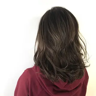 ミディアム カラー ボブ/大人ヘア k-two濱田のヘアスタイル