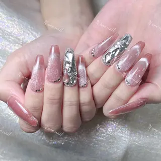 ネイル 長いだし/スカルプ/ パラシェルN.oneのネイルデザイン