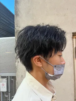 ミディアム パーマ メンズ 🏆メンズヘア特化 🥇代表りんぺーのヘアスタイル