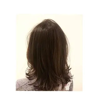 カラー セミロング ヘアアレンジ ◎モチマル チアキ◎のヘアスタイル