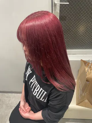 セミロング カラー Zina【梅田】 /田中 沙弥のヘアスタイル