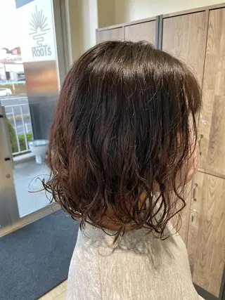 ミディアム パーマ 加藤 舜稀のヘアスタイル