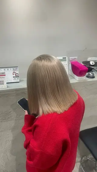 カラー YUDAIブリーチ• カラー/心斎橋•難波のヘアスタイル