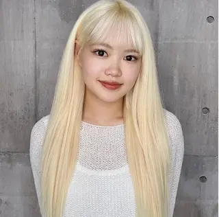 ロング カラー MIRAC所属・Ryoichi⛓️ 韓国ヘア/ハイトーンのヘアスタイル