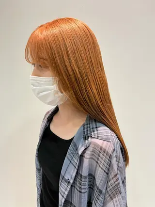 セミロング カラー ヘアアレンジ channel所属・Natsumi ❤︎のヘアスタイル