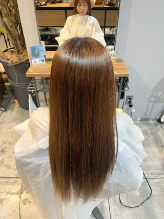 ロング ☀️マナカ/縮毛矯正 カラー/表参道のヘアスタイル