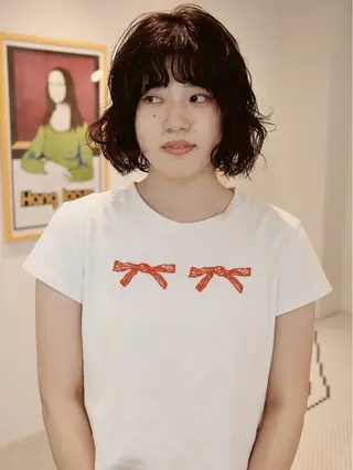 ショート パーマ (h)wim ウィムのヘアスタイル