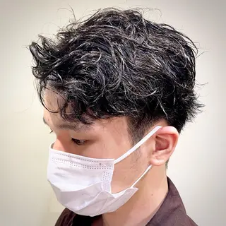 パーマ メンズ メンズブリーチカラー /パーマ ごーた立川のヘアスタイル