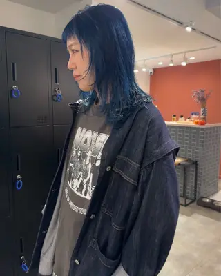 セミロング カラー SUNDAZED所属・日沖 由紀子のヘアスタイル