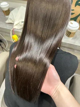 ロング 韓国風パーマ/ヘア セット/店長みづきのヘアスタイル