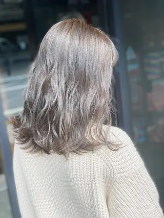 ミディアム カラー THINK SHOP KANTAのヘアスタイル