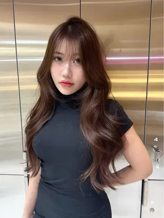 ロング カラー Loom by Sea 新宿所属・🦋Kaede/艶/ レイヤー/ミディアムのヘアスタイル