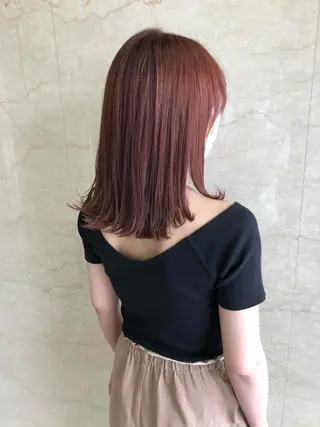 セミロング キノシタ ナオユキのヘアスタイル