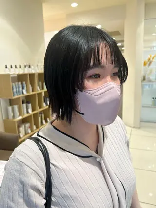 ショート ぷつっとボブ/ 似合わせ🥀原ちひろのヘアスタイル