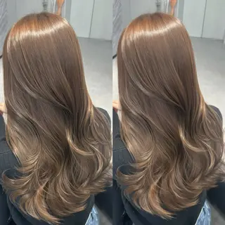 ロング カラー 心斎橋/ブリーチなし 髪質改善/レイヤーのヘアスタイル