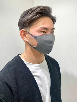 ショート メンズ レイヤー ハイトーン 暖色⭐︎KANAKOのヘアスタイル