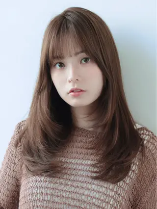 セミロング カラー パーマ 髙木美緒🌿 レイヤー/アレンジのヘアスタイル