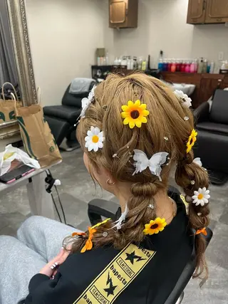 ロング ヘアアレンジ 籾木 美優のヘアスタイル