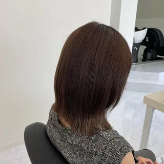 ミディアム カラー Ayano‪‪🎀似 合わせ×透明感🎀のヘアスタイル