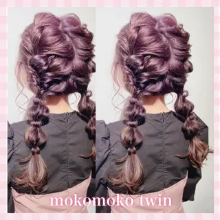 ロング ヘアアレンジ 💗ガーリーヘア🎀 saki💗のヘアスタイル