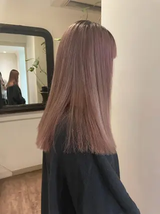 セミロング カラー classic 新横浜所属・大人girly🛋️ 🤍yukakoのヘアスタイル