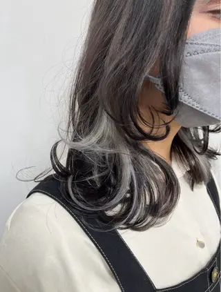 ミディアム hoNua. 栄/透明感カラーのヘアスタイル