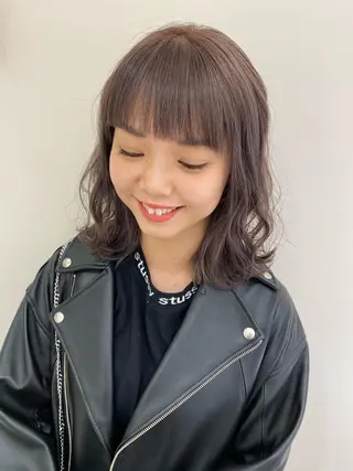 ミディアム カラー 銀座メンズ専門🖤 小島奈々のヘアスタイル