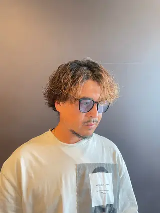 ミディアム パーマ メンズ パーマ指名No.1 /Ryosuke.のヘアスタイル