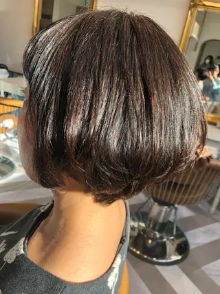 ショート 髪質改善縮毛矯正 リピートNo.1米倉のヘアスタイル