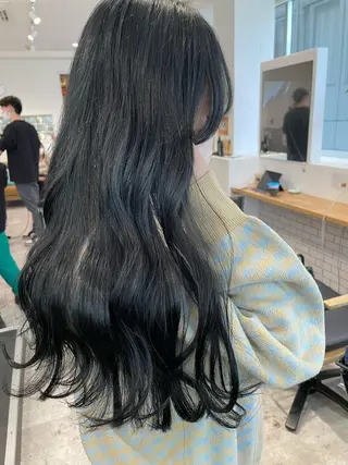 ロング カラー 京都美容師 塩のヘアスタイル