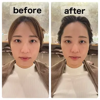 セミロング カラー 博多 小顔spa/髪質改善のヘアスタイル