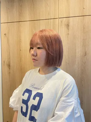 tsuki /天王寺 /カラー/ボブカットのヘアスタイル