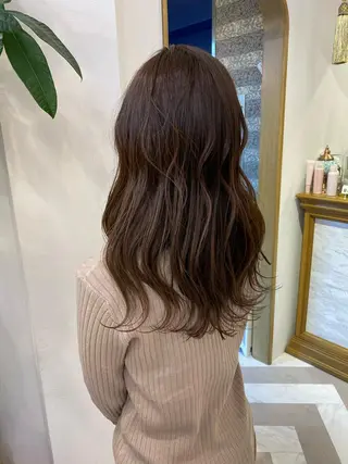 セミロング レイヤーカット /透明感カラー西田のヘアスタイル