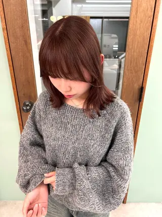 ミディアム レイヤー・ボブカット ／もえまる🌻のヘアスタイル