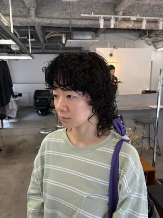 ミディアム パーマ 【お洒落パーマ】 Elme　肥塚康汰郎のヘアスタイル