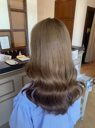 ミディアム カラー 林 修平のヘアスタイル