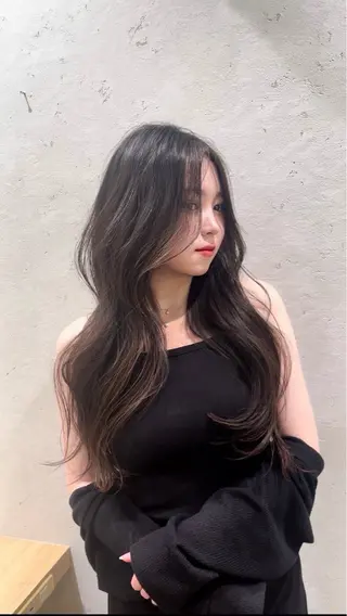 ミディアム カラー 山崎/ボブ縮毛矯正 レイヤー髪質改善のヘアスタイル