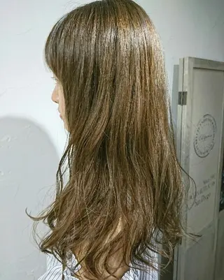 ロング カラー パーマ ヘアアレンジ 遠藤 拓馬のヘアスタイル