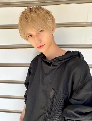 ショート カラー メンズ 大人可愛いレイヤー 大田のヘアスタイル