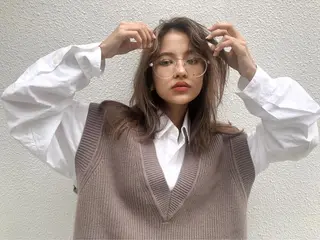 ミディアム カラー INTRO.by Fi-Ne所属・韓国ヘア 店長NEGIのヘアスタイル